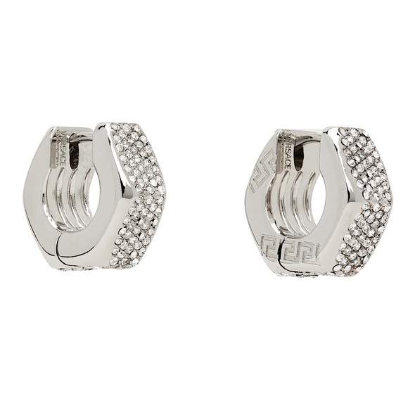 Versace Jewelry - Versace Silver & Crystal Earrings